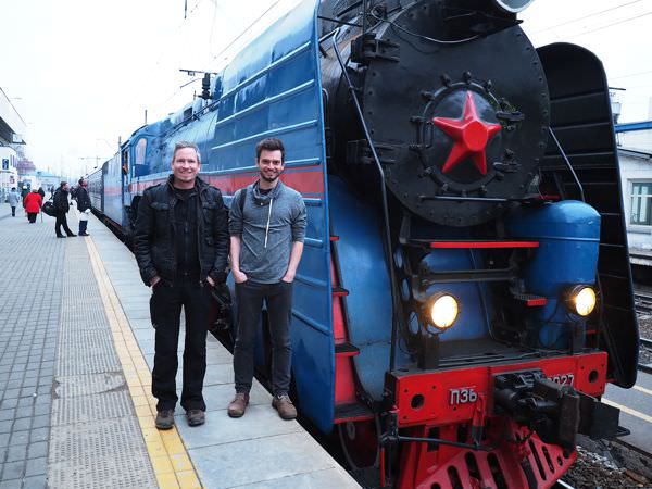 Russia by train: Pete and Flo