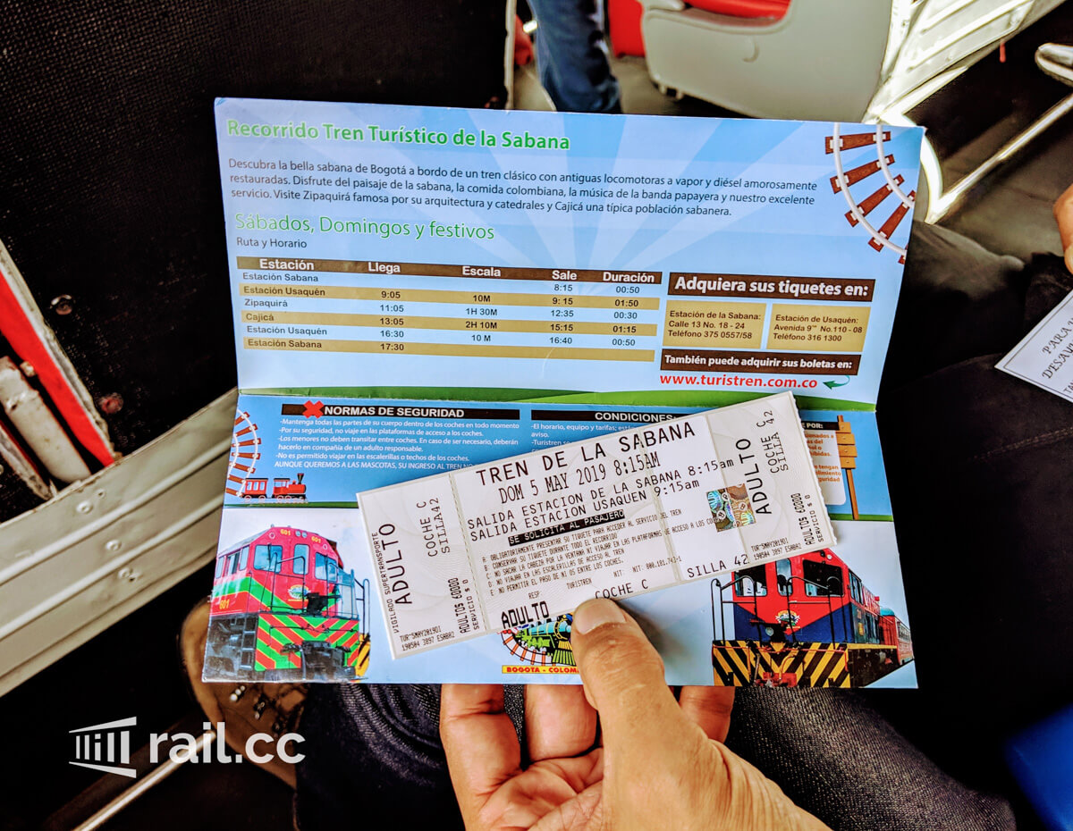 Train ticket with envelope