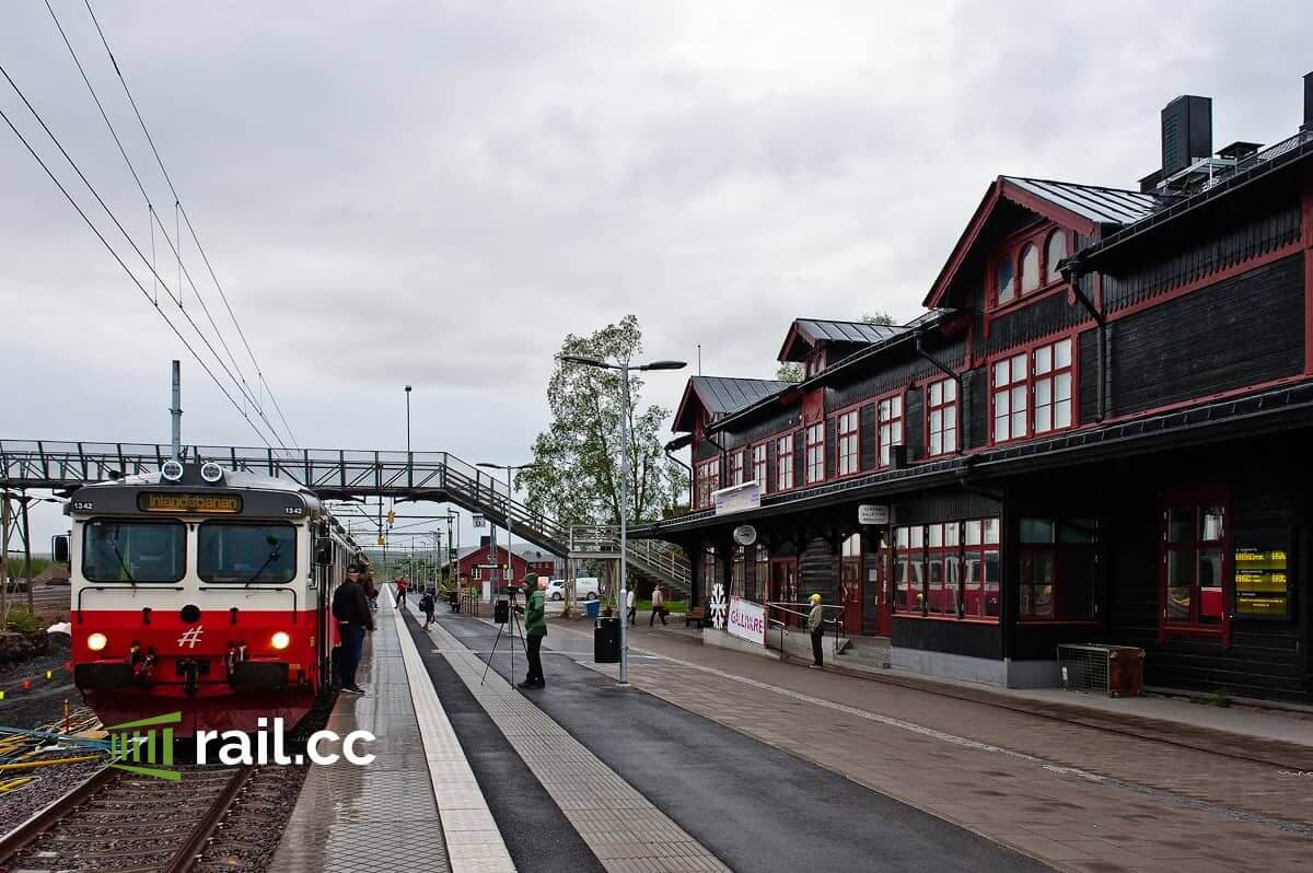 Inlandsbanan at Gällivare station, the terminus of the line