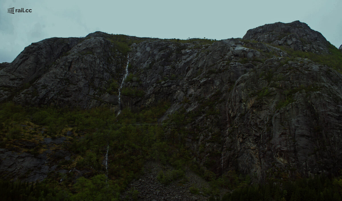 Landschaft in Norwegen - Blick aus dem Fenster