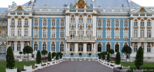 Екатерининский дворец в Царском Селе / The Catherine palace in Tsarskoe Selo (English: Royal Villadge)