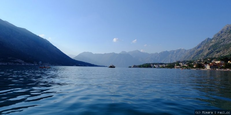 Swimming in the Kotor bay