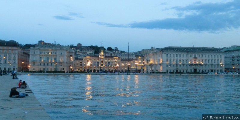 Trieste in the evening