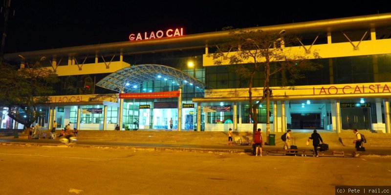 Lào Cai train station main building