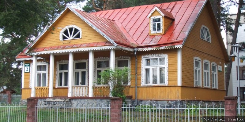 typical houses in Druskininkai