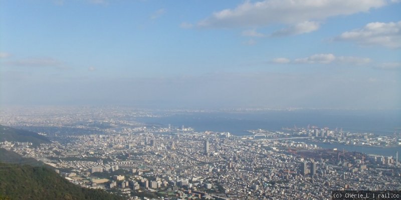 view over Kobe from Mt. Maya