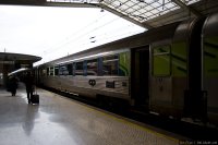 Intercidades (IC) train - 1st class coach in Lisboa Santa Apolonia