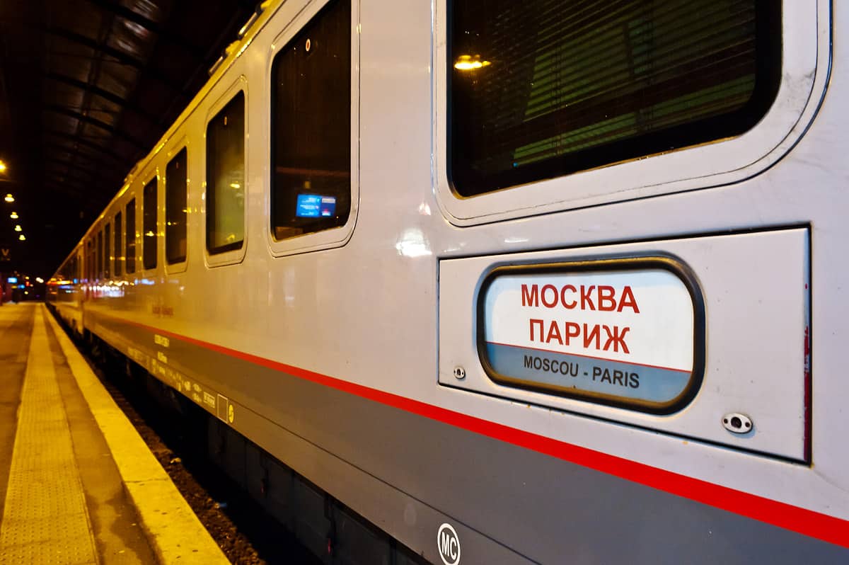 Moskau - Paris: more than 3000km on the rails.