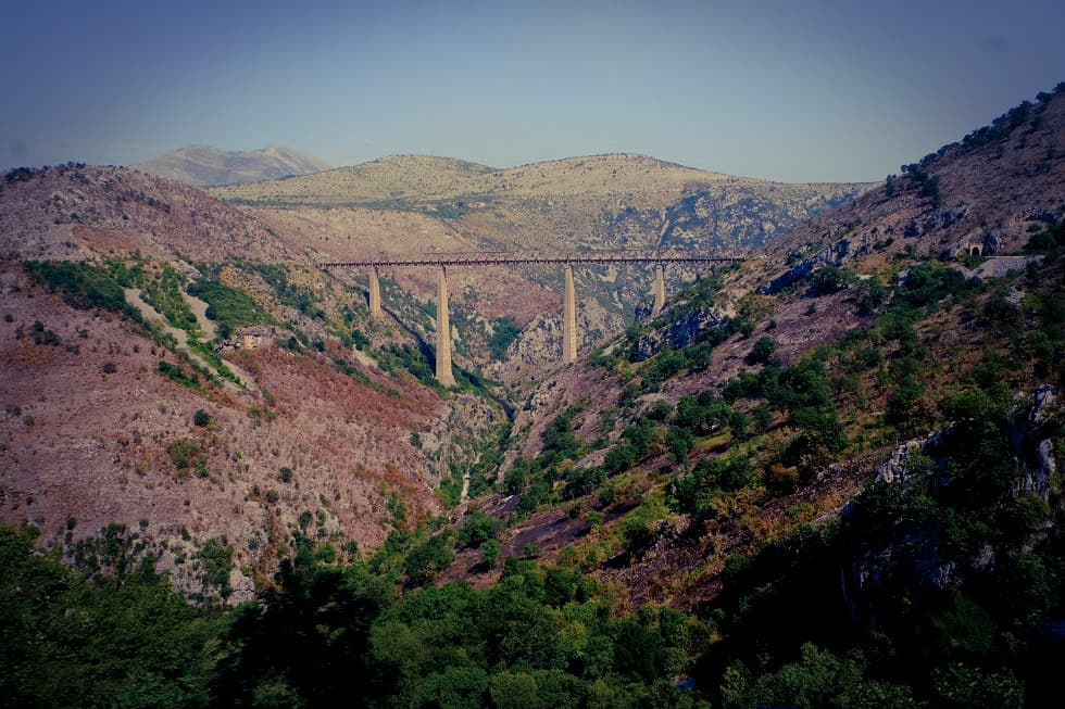 The highest railroad bridge of Europe: Mala Rijeka Most