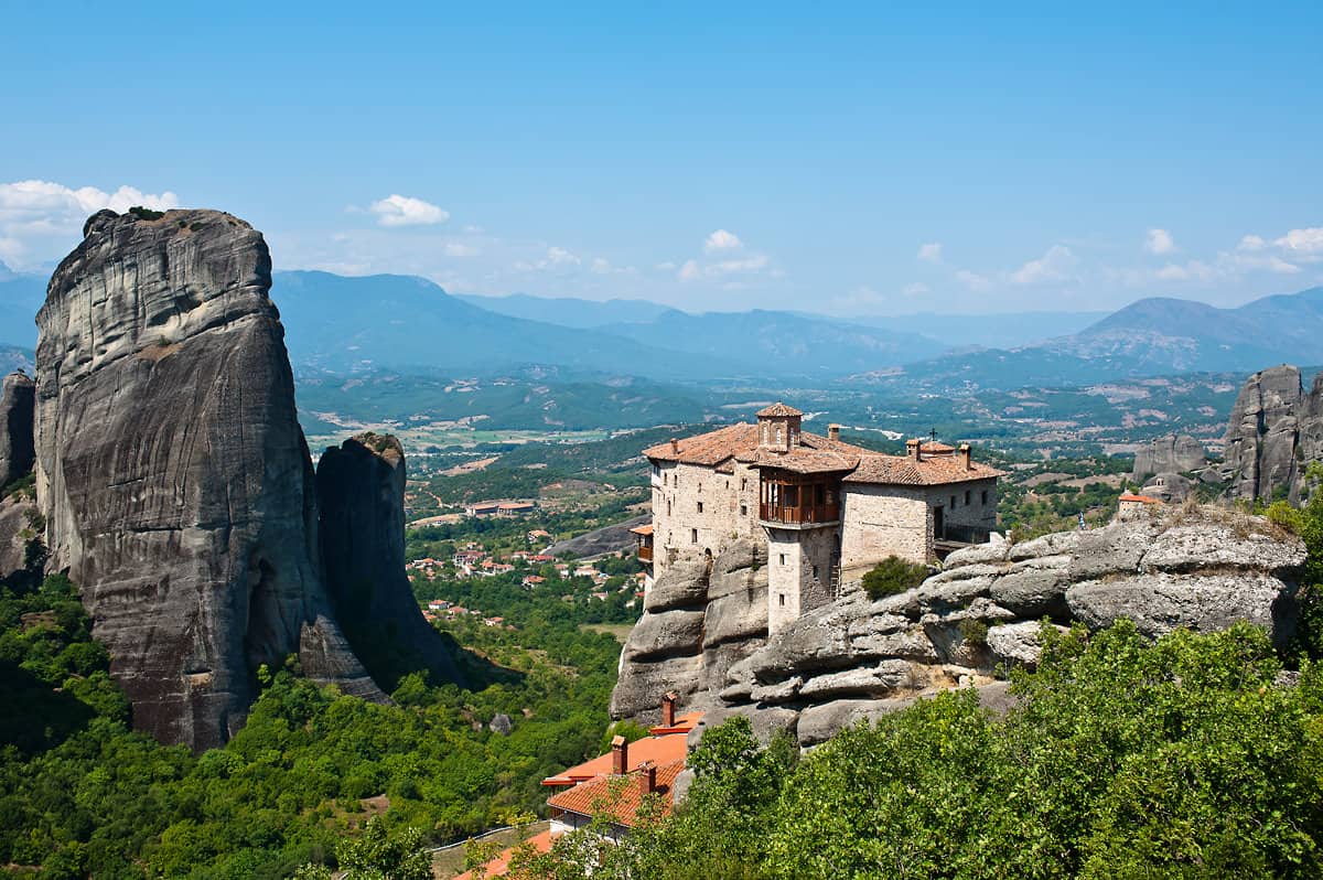 ...or travel to the stunning Meteora monasteries in Greece!