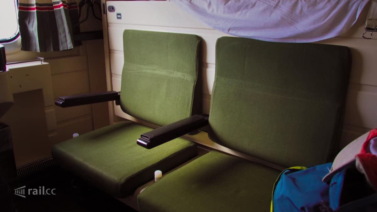 Renfe Trenhotel couchette in day position