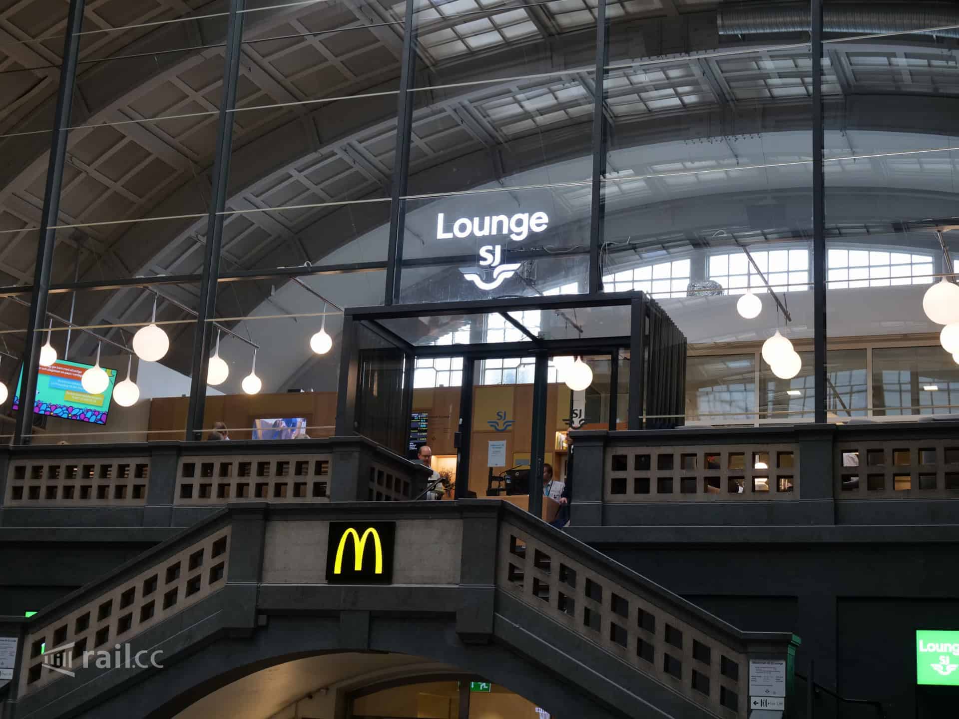 SJ lounge at Stockholm Central station
