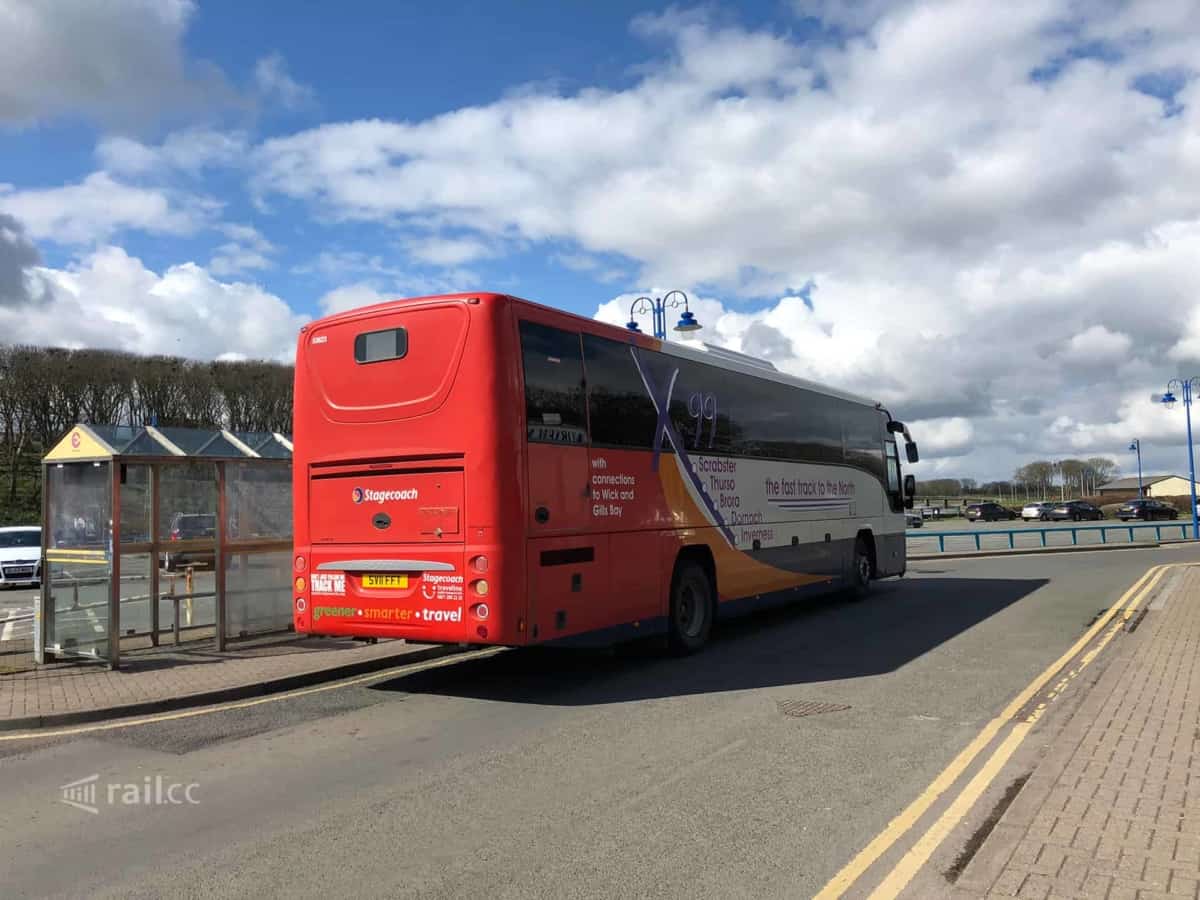 Bus X99 von Wick nach Inverness